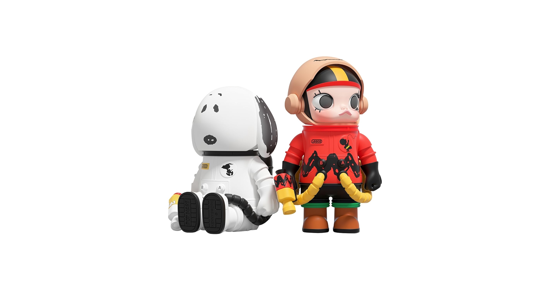 ぬいぐるみ MEGA SPACE MOLLY 100% Charlie Brown MEGA SPACE MOLLY 100% CHARLIE BROWN & SNOOPY Strapped into